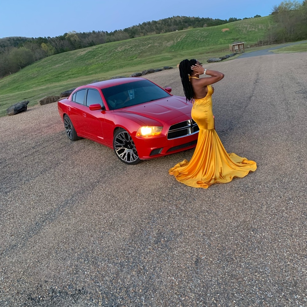 Halter Top Mermaid style prom dress (worn once) 3-4 hours